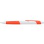 ABS ballpen with rubber grip Devon, orange