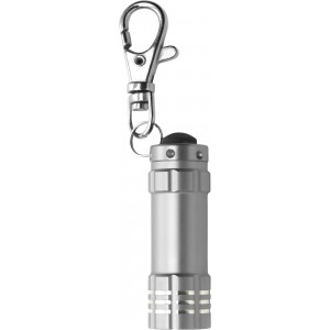 Aluminium 2-in-1 key holder Anna, silver (Keychains)