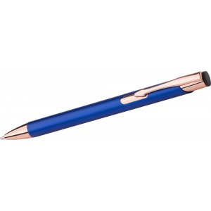 Aluminium ballpen Alexander, navy (Metallic pen)