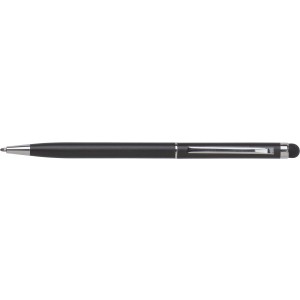 Aluminium ballpen Irina, black (Metallic pen)