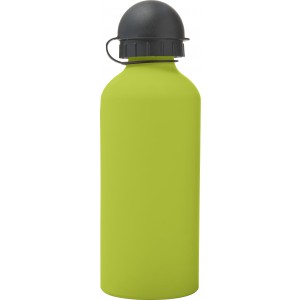 Aluminium bottle Margitte, lime (Sport bottles)