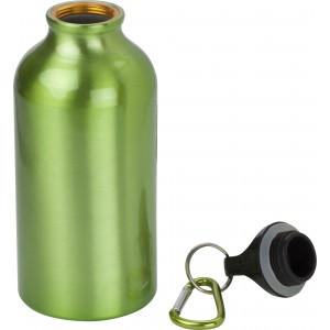 Aluminium bottle Santiago, light green (Sport bottles)