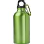 Aluminium bottle Santiago, light green