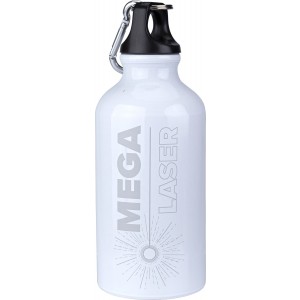 Aluminium bottle Santiago, silver (Sport bottles)