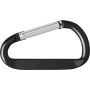 Aluminium carabiner key chain Guilermo, black