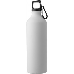 Aluminium drinking bottle Miles, white (Sport bottles)