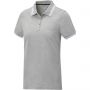 Amarago short sleeve women?s tipping polo, Heather grey