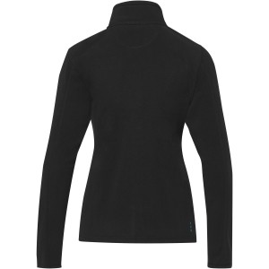 Amber women's GRS recycled full zip fleece jacket, Solid black (Polar pullovers)