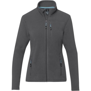 Amber women's GRS recycled full zip fleece jacket, Storm grey (Polar pullovers)