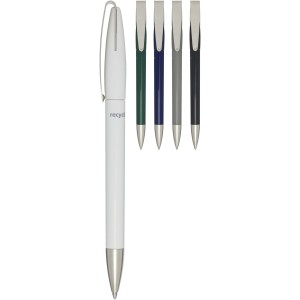 Ana recycled plastic ballpoint pen, Forest green (Plastic pen)