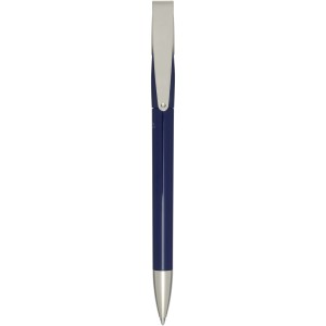 Ana recycled plastic ballpoint pen, Navy (Plastic pen)