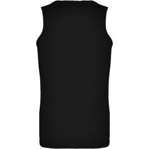 Andre kids sports vest, Solid black (T-shirt, mixed fiber, synthetic)