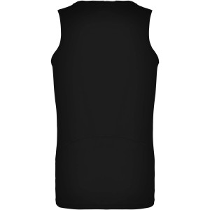 Andre men's sports vest, Solid black (T-shirt, mixed fiber, synthetic)