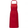 Andrea 240 g/m2 apron with adjustable neck strap, Red