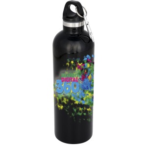 Atlantic vacuum insulated bottle, solid black (Thermos)