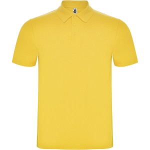 Austral short sleeve unisex polo, Yellow (Polo shirt, 90-100% cotton)