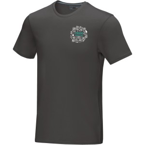 Azurite short sleeve men's  organic t-shirt, Storm grey (T-shirt, 90-100% cotton)