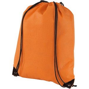 Evergreen non-woven drawstring backpack, Orange (Backpacks)