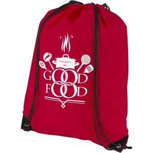 Evergreen non-woven drawstring backpack, Red (Backpacks)