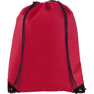 Evergreen non-woven drawstring backpack, Red (Backpacks)