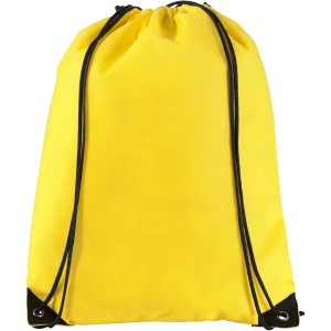 Evergreen non-woven drawstring backpack, Yellow (Backpacks)