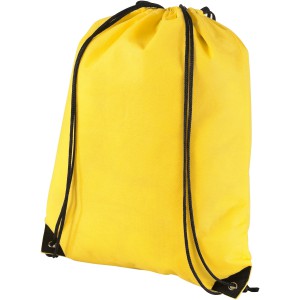 Evergreen non-woven drawstring backpack, Yellow (Backpacks)