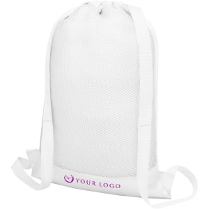 Nadi mesh drawstring backpack, White (Backpacks)