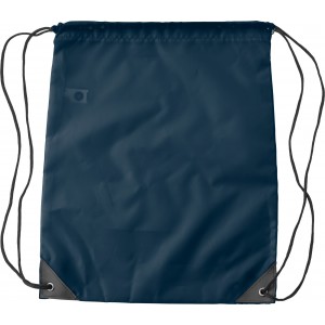 RPET polyester (190T) drawstring backpack Enrique, blue (Backpacks)