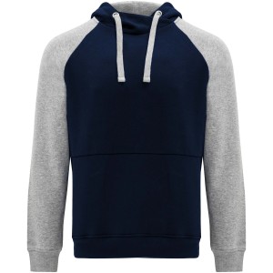 Badet kids two-tone hoodie, Navy Blue, Heather grey (Pullovers)