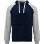 Badet kids two-tone hoodie, Navy Blue, Heather grey