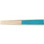 Bamboo hand held fan Elio, Blue