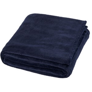 Bay extra soft coral fleece plaid blanket, Dark Blue (Blanket)