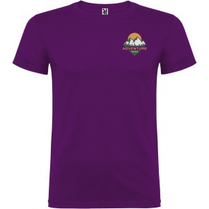 Beagle short sleeve men's t-shirt, Purple (T-shirt, 90-100% cotton)