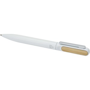 Blanca recycled aluminium ballpoint pen, White (Metallic pen)