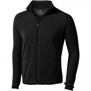 Brossard micro fleece full zip jacket, solid black (Polar pullovers)