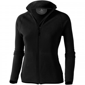 Brossard micro fleece full zip ladies jacket, solid black (Polar pullovers)