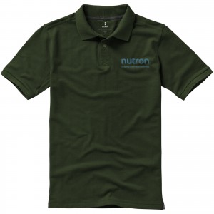 Calgary short sleeve men's polo, Army Green (Polo shirt, 90-100% cotton)