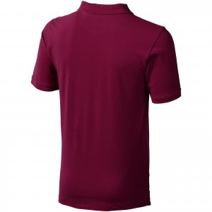 Calgary short sleeve men's polo, Burgundy (Polo shirt, 90-100% cotton)