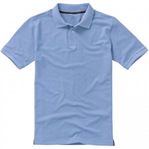 Calgary short sleeve men's polo, Light blue (Polo shirt, 90-100% cotton)