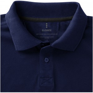 Calgary short sleeve men's polo, Navy (Polo shirt, 90-100% cotton)