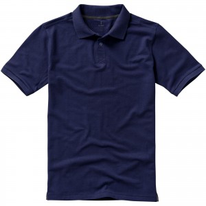 Calgary short sleeve men's polo, Navy (Polo shirt, 90-100% cotton)