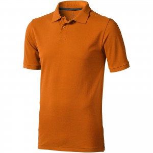 Calgary short sleeve men's polo, Orange (Polo shirt, 90-100% cotton)