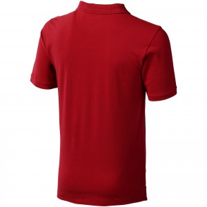 Calgary short sleeve men's polo, Red (Polo shirt, 90-100% cotton)