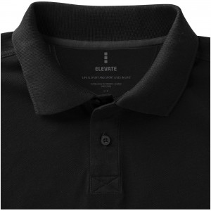 Calgary short sleeve men's polo, solid black (Polo shirt, 90-100% cotton)