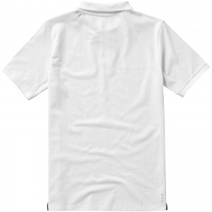 Calgary short sleeve men's polo, White (Polo shirt, 90-100% cotton)