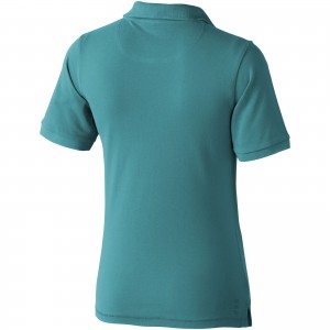 Calgary short sleeve women's polo, Aqua (Polo shirt, 90-100% cotton)