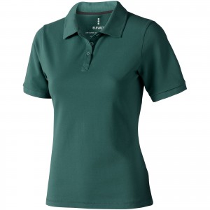 Calgary short sleeve women's polo, Forest green (Polo shirt, 90-100% cotton)