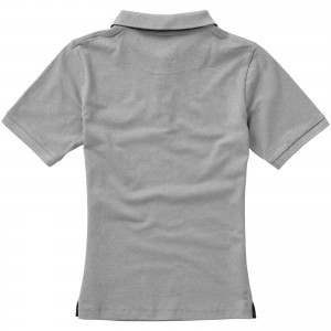 Calgary short sleeve women's polo, Grey melange (Polo shirt, 90-100% cotton)