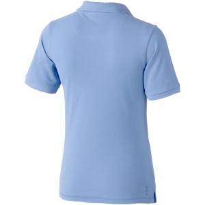 Calgary short sleeve women's polo, Light blue (Polo shirt, 90-100% cotton)