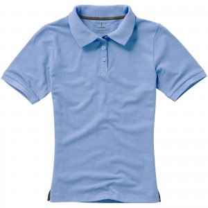 Calgary short sleeve women's polo, Light blue (Polo shirt, 90-100% cotton)